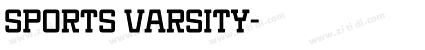SPORTS VARSITY字体转换